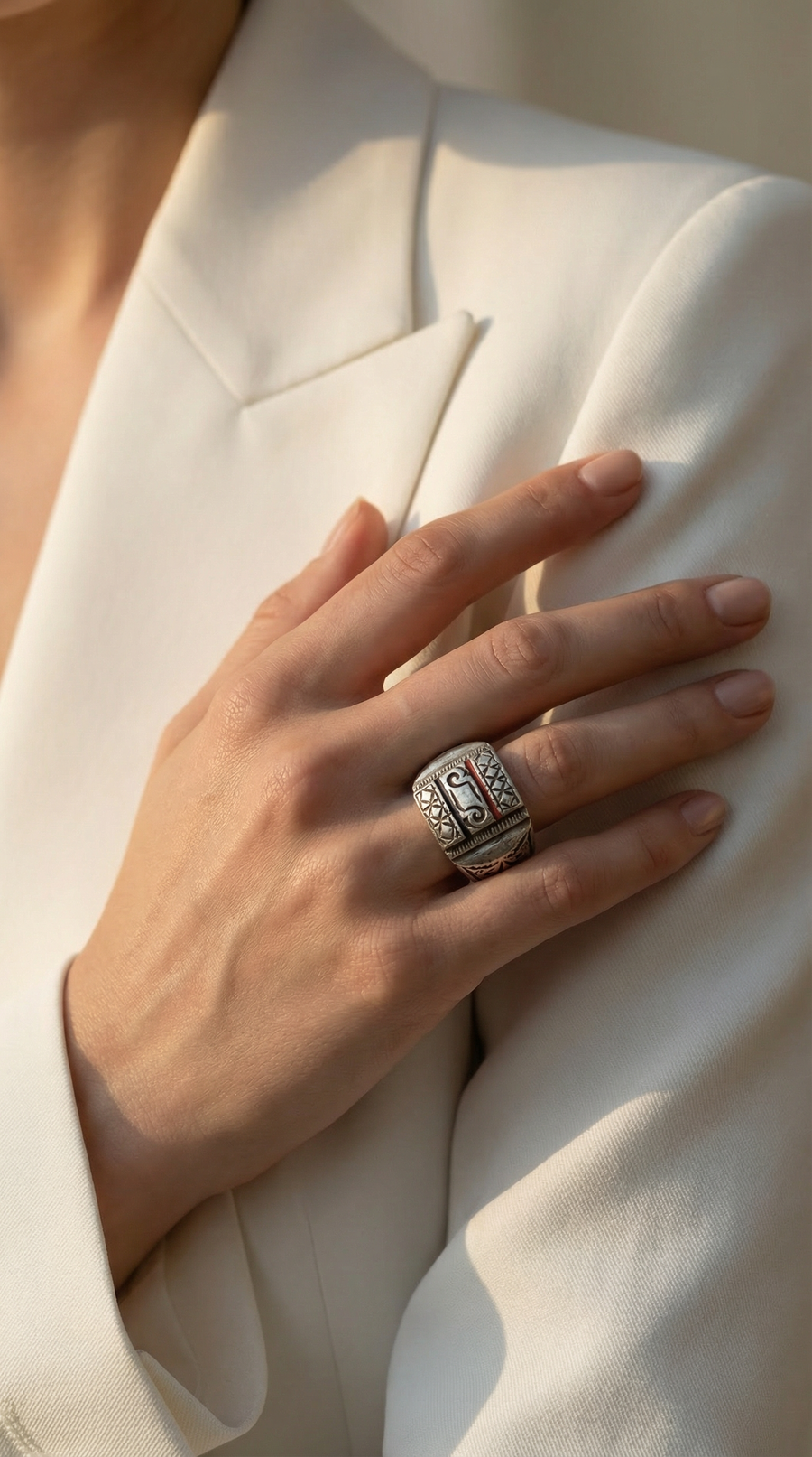 Amazigh Tuareg Ring in Silver