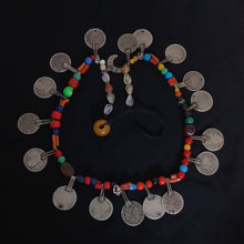 Ancient Berber Necklace in Silver, Agate & Coral