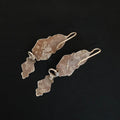 Ancient Berber Earrings in Silver & Enamel II